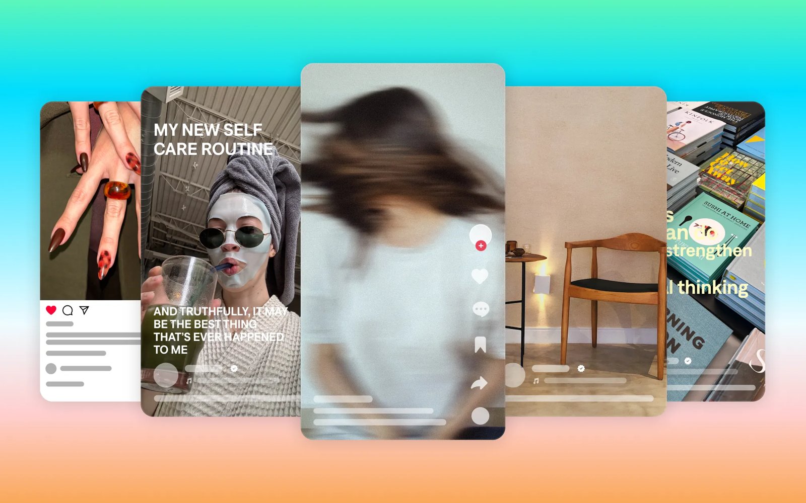 Edited videos in social feeds